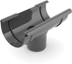 Zdjęcie Bryza Lej spustowy PVC 125/90 mm grafitowy 62-044 - Kietrz