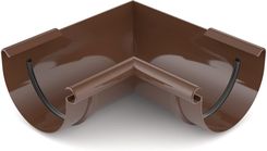 Zdjęcie Bryza Narożnik wewnętrzny PVC 125 mm brązowy 62-052 - Bukowno