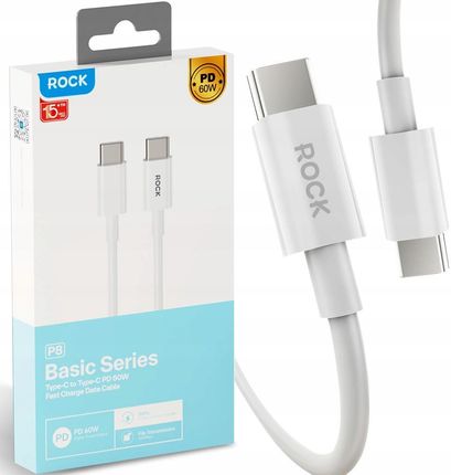 ROCK P8 Kabel USB-C do USB-C PD 60W 100cm