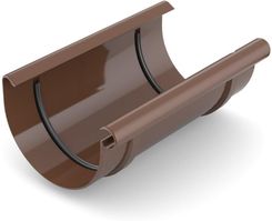 Zdjęcie Bryza Złączka rynnowa PVC 75 mm brązowy 60-032 - Libiąż