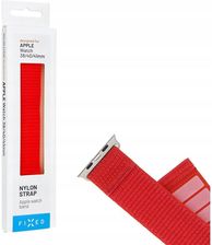 Fixed Nylonowy Pasek Nylon Sporty Strap Do Apple Watch 38 40 41 Mm Czerwony