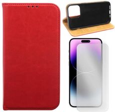 Gsm Hurt Etui Do Iphone 14 Pro Max Case Pokrowiec Kabura Special Flip Czerwo I Szkło