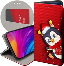 Hello Case Etui Z Klapką Do Zte Blade V8 Święta Christmas Mikołaj Pingwin