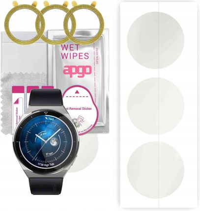 Apgo 3X Folia Hydrożelowa Matowa Do Huawei Watch Gt 3 Pro Sport 46Mm Ochronna