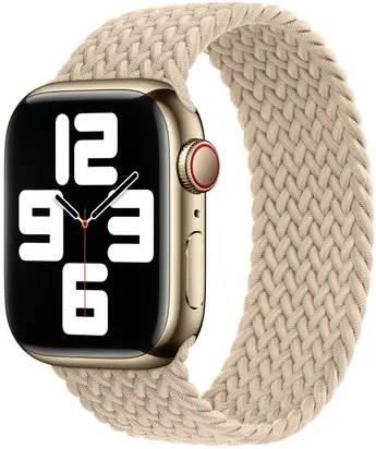 Apple Strap Watch 3K440Zm A Braided Solo Loop 45Mm Size 7 Starlight Original Seal