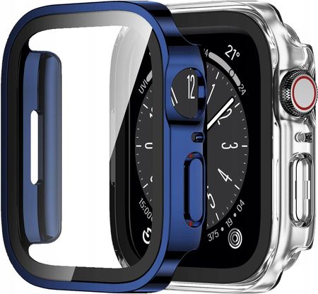 Amazon 2X Etui Obudowa Na Zegarek Apple Watch 7 8 45Mm Niebieska Bezbarwna Lekka