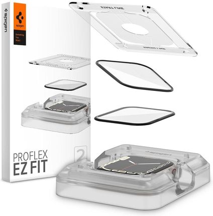 Spigen Proflex Ez Fit 2 Pack Szkło Hybrydowe Do Apple Watch 8 7 45 Mm