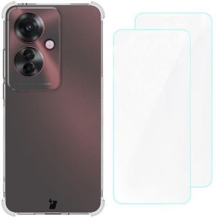 Bizon Etui 2X Folia Case Clear Pack Do Oppo Reno11 F 5G Przezroczyste