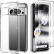 Etui do Google Pixel 8 Pro 2 x Szkło 9H I Pancerne Anti-shock Clear Case