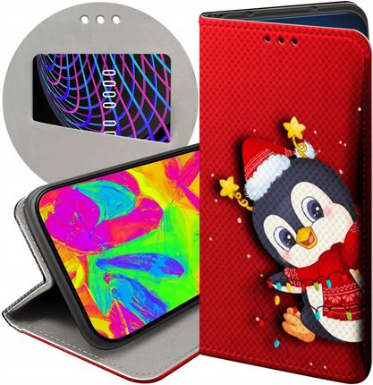 Hello Case Etui Z Klapką Do Xiaomi Redmi Note 7 Święta Christmas Mikołaj Pingwin