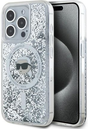 Karl Lagerfeld Klhmp15Xlgkisgh Iphone 15 Pro Max 6.7" Hardcase Transparent Liquid Glitter Head Magsafe