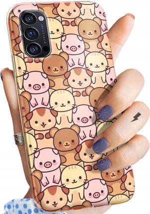 Hello Case Etui Do Oppo Reno 4 Pro 5G Zwierzęta Pieski Kotki Lamy Domowe Dziekie