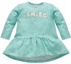 Tunika z długim rękawem dla dziewczynki miętowa Pinokio Lilian