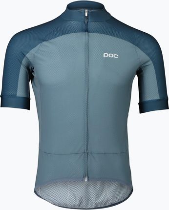 Koszulka Rowerowa Męska Poc Essential Road Logo Calcite Blue/Dark Calcite Blue