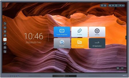 Dotykowy monitor interaktywny METZ 65HD1 65", 4K DLED, Android, Wifi6, Lan, OPS, EnergyStar, uchwyt ścienny, 4GB/32GB