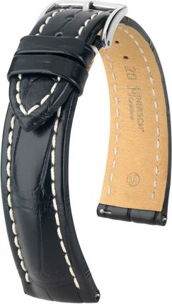 Hirsch Pasek skórzany z aligatora do zegarka - Capitano 04807059-2-24 24 mm