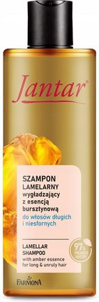 Szampon lamelarny wygładzający z esencją bursztynową do włosów długich i niesfornych - JANTAR