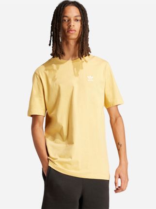 Adidas T-shirt męski bawełniany Trefoil Essentials IR9695 Żółty