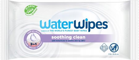 Waterwipes Chusteczki Nawilżane Bio Łagodzące Z Ekstraktem Lawendy 60Szt.