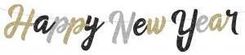Zdjęcie Girlanda Papierowa B&C Happy New Year 250cm Brokat - Sochaczew
