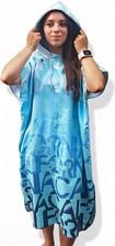 Malokee Poncho Z Kapturem Mint Młodzieżowe 130Cm-165Cm