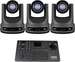 PTZOptics Move 4K 30x 3 Bundle | Zestaw 3x Kamera PTZ Move 4K 30x + Kontroler PTZOptics SuperJoy