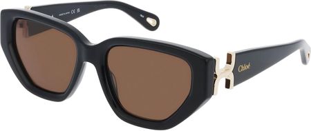 Chloé CH0235S Damskie okulary przeciwsłoneczne, Oprawka: Recycled Acetat, czarny