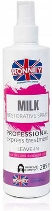 Ronney Milk Restorative Spray Mleczko regeneracyjne w sprayu do włosów suchych i zniszczonych 285 ml