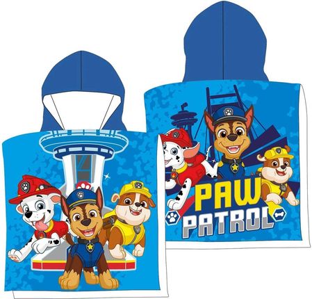 Faro Ręcznik Plażowy Dziecięcy Poncho 55X110 Psi Patrol Boy