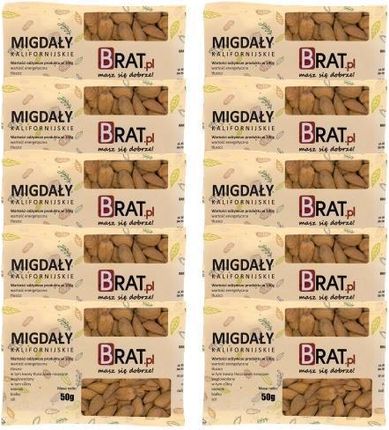 Brat.Pl Migdały Kalifornijskie 10X50g