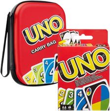 Zestaw UNO Gra Karciana Karty + Etui Na Karty Futerał Case