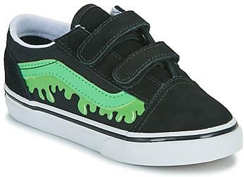 Buty Dziecko Vans  Old Skool V GLOW SLIME BLACK/GREEN