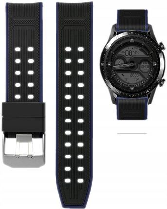 DWUKOLOROWY SILIKONOWY PASEK OPASKA 22MM DO ZEGARKÓW SAMSUNG AMAZFIT GARMIN