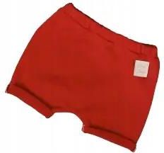 Krótkie spodenki baggy czerwone rozmiar 80