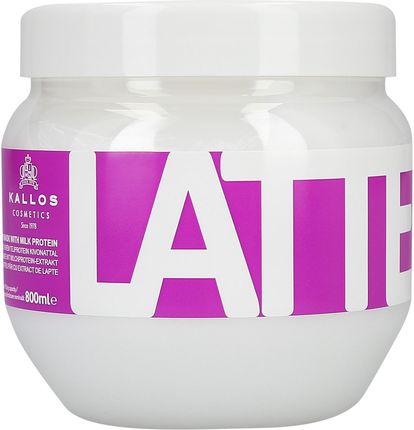 Kallos Latte maseczka do włosów zniszczonych zabiegami chemicznymi (Hair Mask) 800ml