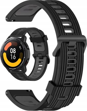 DWUKOLOROWY SILIKONOWY PASEK OPASKA 20MM DO ZEGARKÓW SAMSUNG AMAZFIT GARMIN