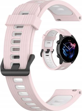 DWUKOLOROWY SILIKONOWY PASEK OPASKA 20MM DO ZEGARKÓW SAMSUNG AMAZFIT GARMIN