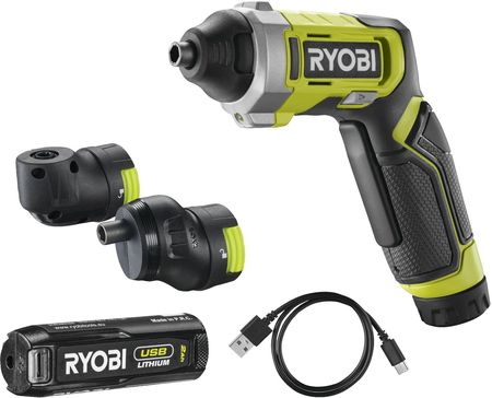 Ryobi Wkrętak Z Nasadkami 4V Usb Lithium Z Akumulatorem 2.0Ah I Kablem Do Ładowania  