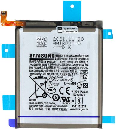 Bateria EB-BN985ABY do Samsung Galaxy Note 20 Ultra N985 / Note 20 Ultra 5G 986