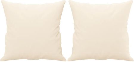 Zakito Poduszki Dekoracyjne Aksamitowe Kremowe 40X40 Cm 100035145151_349493