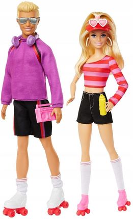 Barbie Fashionistas Barbie i Ken na wrotkach 65 rocznica HXK90