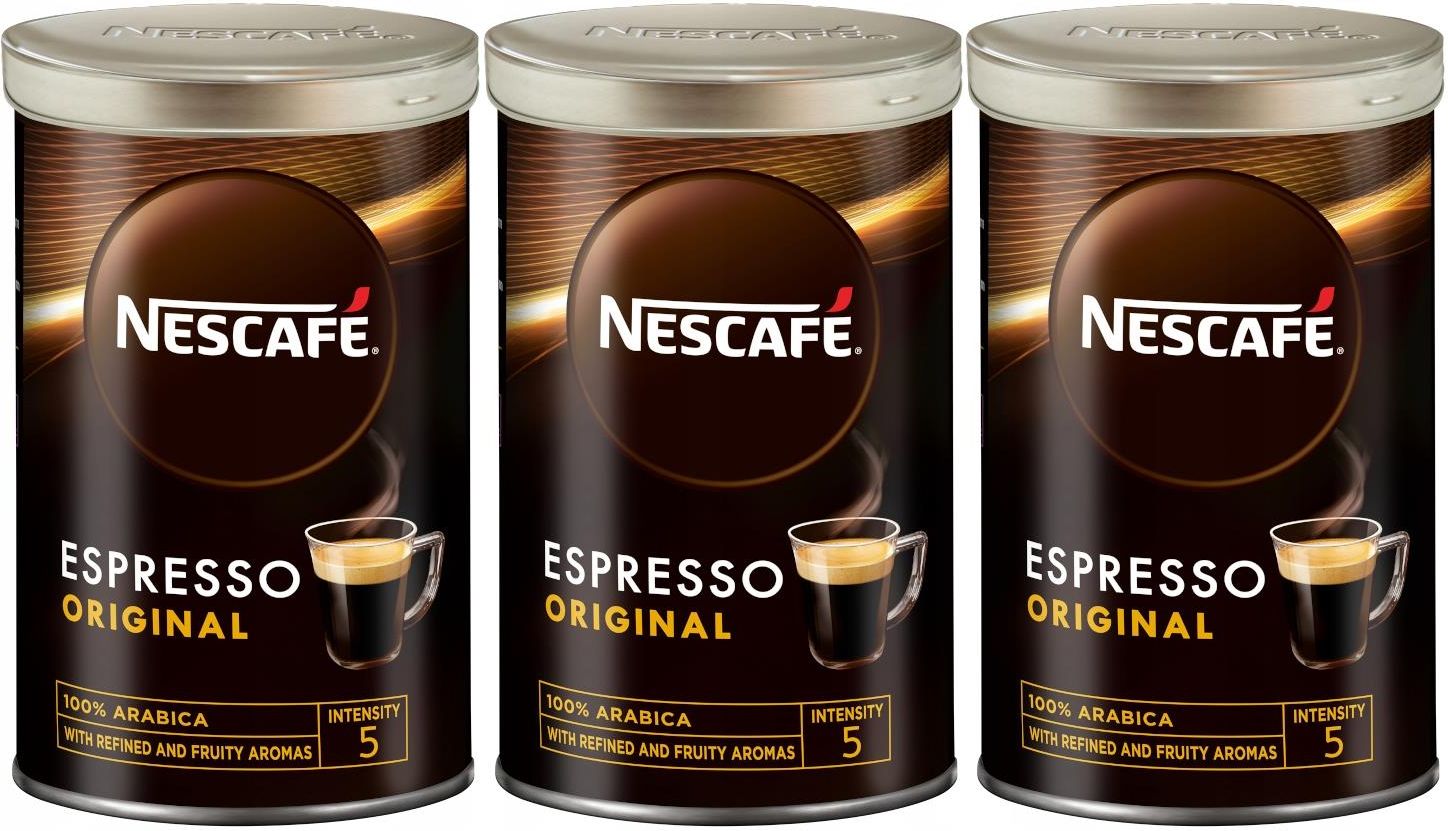 Kawa Nescafe Rozpuszczalna Espresso Original 100% Arabica 3X