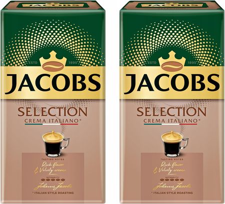 Jacobs Mielona Crema Selection Italiano 2X 500g Zestaw