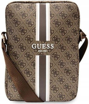 Guess 4G Stripes Tablet Bag - Torba Na Tablet 10" (Brązowy)