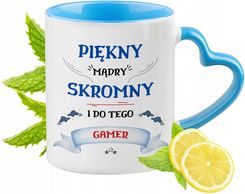 Polidraw Dla Gamera Kubek Błękitny Z Uszkiem W Kształcie Serca
