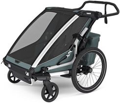 Przyczepka Rowerowa Dla Dziecka Podwójna Thule Chariot Cross 2 Double Dark Slate