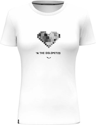 Oddychający T-Shirt Salewa Pure Heart Dry W T-Shirt - white