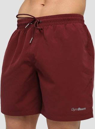 GymBeam Męskie szorty kąpielowe Burgundy