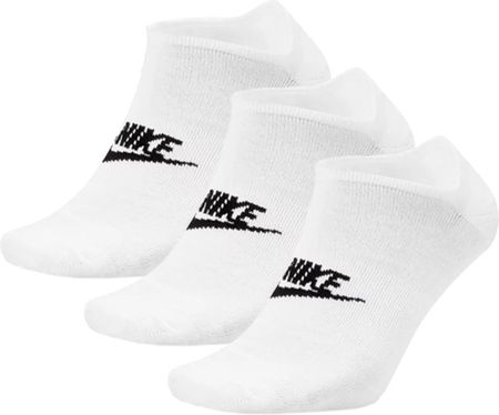 Nike Sportswear Everyday Essential 3-Pack Socks DX5075-100 : Kolor - Białe, Rozmiar - 34-38