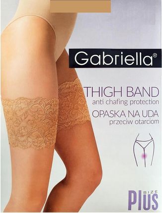 GABRIELLA Opaska na uda koronka BEIGE / 7-8